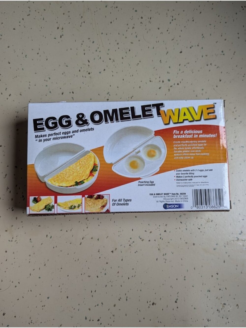 Emson Omelet Wave Microwave Omelet Cooker White
